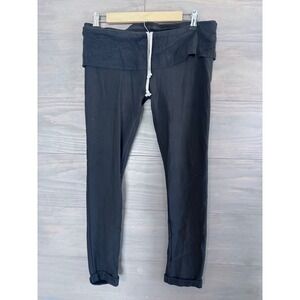 R&R Surplus Corps Crop Legging Lounge Pants Coal Fold Over Waist Y2K Medium